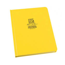Rite in the Rain - Notatnik wodoodporny Large Bound Book - 223 x 175 mm - 80 kartek - Żółty - 370F-LG