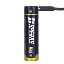 Speras - Akumulator 18650 z gniazdem micro USB R34 - 3400 mAh - SPERAS R34