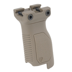 Strike Industries - Chwyt Picatinny Angled Vertical Grip - Long - FDE - SI-AR-CMAG-RAIL-L-FDE