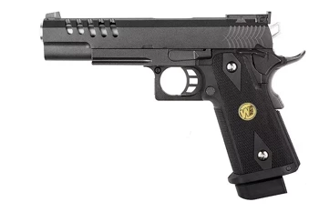 WE - Replika pistoletu Hi-Capa 5.1 K - Green Gas - Czarny - WET-02-016140