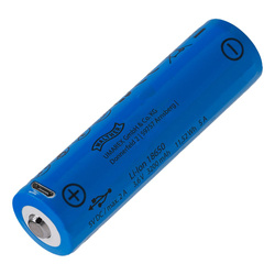 Walther - Akumulator ICR 18650 - 3,7 V - USB - 3200 mAh - 3.7133