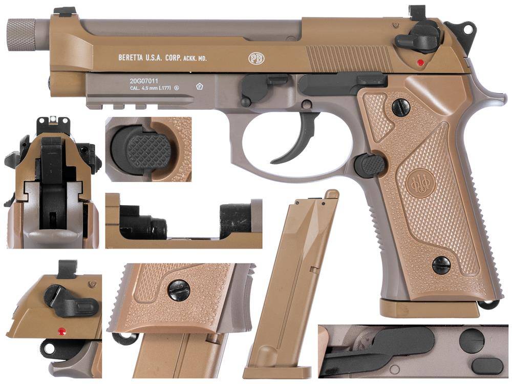 Wiatrówka Pistolet Beretta M9A3 Umarex - Full Metal - 4,5 Mm - Coyote ...