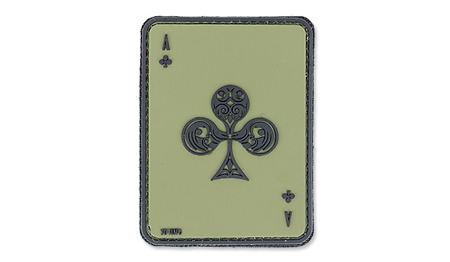 101 Inc. - Naszywka 3D - Ace Of Clubs - Zielony OD - Naszywki PVC 3D