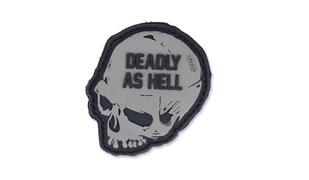 101 Inc. - Naszywka 3D - Deadly As Hell - Szary - Naszywki PVC 3D