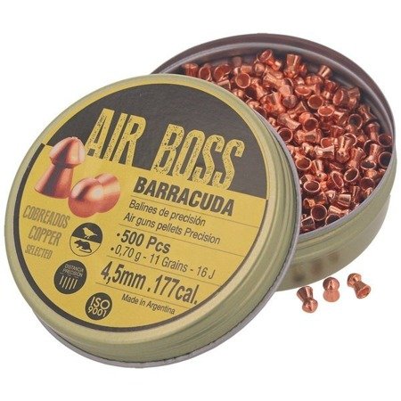 Apolo - Śrut do wiatrówki Air Boss Barracuda Copper - 4.50 mm - 500 szt - E30002.G2 - Śrut Diabolo do wiatrówek