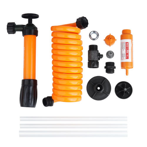 Aquamira - Pompa ręczna do wody z filtrem przeciwirusowym RED Line WaterBasics Emergency Pump and Filter Kit - 67257 - Filtry do uzdatniania wody