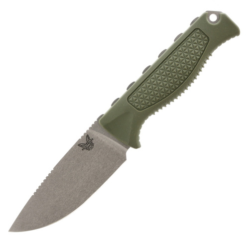 Benchmade - Nóż myśliwski Steep Country - Stalowy - Oliwkowy - 15006-01 - Noże z głownią stałą