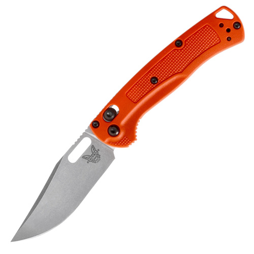 Benchmade - Nóż składany EDC Mini Taggedout - Axis Lock - CPM-154 - Pomarańczowy - 15533 - Noże składane