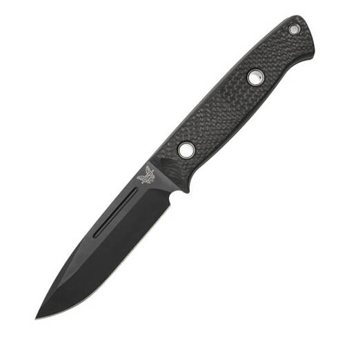 Benchmade - Nóż survivalowy 163BK Bushcrafter - CPM-CruWear - Czarny - 163BK - Noże z głownią stałą