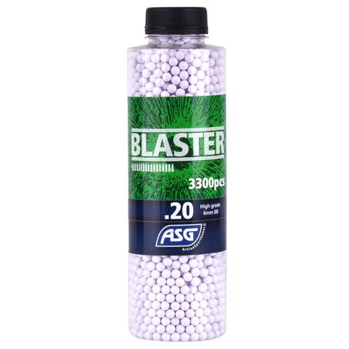 Blaster - Kulki ASG - 0,20 g - 3300 szt. - Białe - 19402 - Kulki ASG 0,20 g