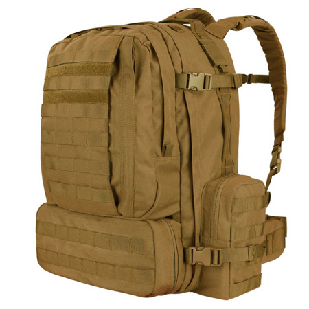 Condor - Plecak wojskowy 3-Day Assault Pack - 50 L - Coyote Brown - 125-498 - Trzydniowe (41-60 l)