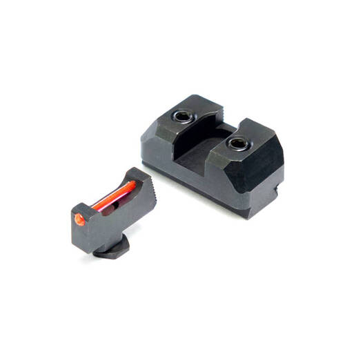 DTF Solutions - Światłowodowe przyrządy celownicze do Glock gen 5 DTF Analog Sights - Czerwone - Celowniki mechaniczne