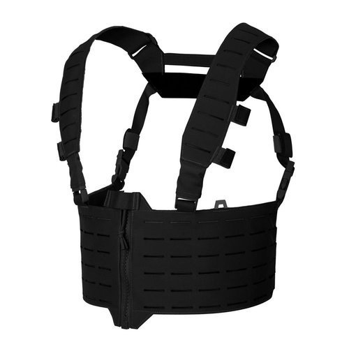 Direct Action - Kamizelka Chest Rig WARWICK Zip Front® - Czarna - Cordura 500D - CR-WRWZ-CD5-BLK - Kamizelki Chest Rig