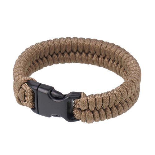 EDCX - Bransoleta surwiwalowa "Fish" - Coyote Brown - 2180 - Paracord