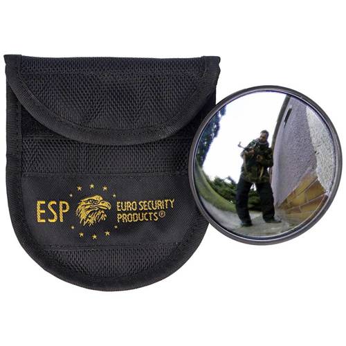 ESP - Lusterko taktyczne do pałki teleskopowej 71 mm z etui - Czarne - BMO-02-18 / BMH-02 - Lusterka inspekcyjne