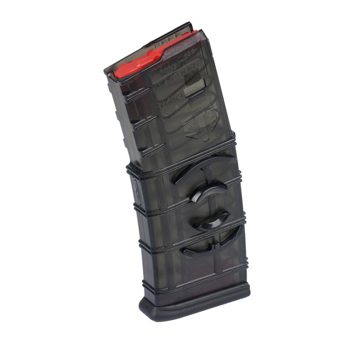 ETS - Magazynek polimerowy do AR15 ze złączką - 5,56x45 mm / .300 Blackout - 30 naboi - Gen.2 - Carbon Smoke Series - SMK-AR15-30CG2 - Magazynki AR