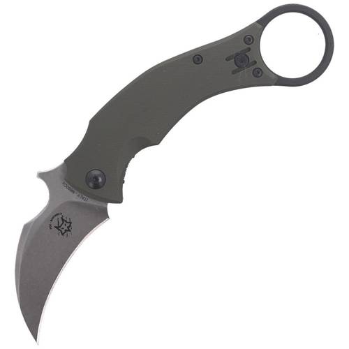 FOX - Nóż składany Karambit Black Bird by Bastinelli - OD / Stone Washed - FX-591 OD - Noże składane