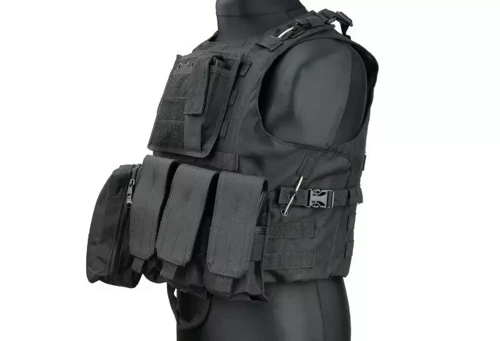 GFC Tactical - Kamizelka taktyczna AAV FSBE - Czarna - GFT-18-000330 - Kamizelki Plate Carrier