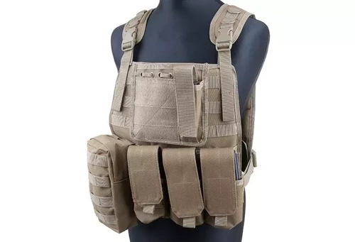 GFC Tactical - Kamizelka taktyczna MBSS Plate Carrier - Nylon - Coyote Brown - GFT-18-000363 - Kamizelki Plate Carrier