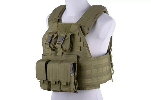 GFC Tactical - Kamizelka taktyczna Plate Carrier - Oliwkowa - GFT-18-018404 - Kamizelki Plate Carrier