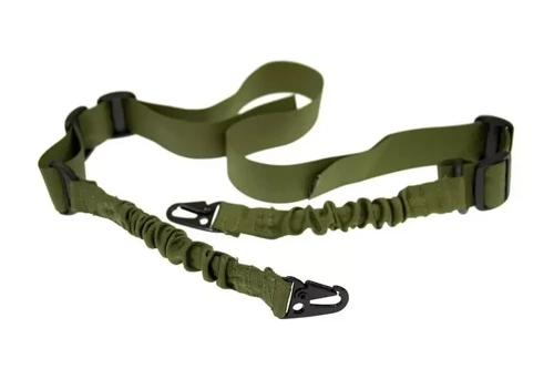 GFC Tactical - Zawieszenie 2-punktowe typu Bungee - Oliwkowe - GFT-24-000426 - Zawieszenia 2 punktowe