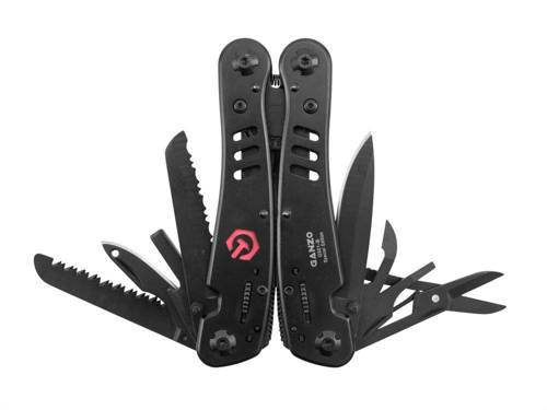 Ganzo - Multitool z zestawem bitów - 11 narzędzi - G301-B - Multitool