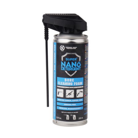 General Nano Protection - Pianka do czyszczenia lufy Super Nano Detergent Bore Cleaning Foam - Spray - 200 ml - 760846 - Oleje i smary do broni