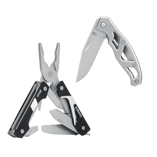 Gerber - Zestaw Multitool Vise + Nóż składany Mini Paraframe - 1024632 - Noże składane