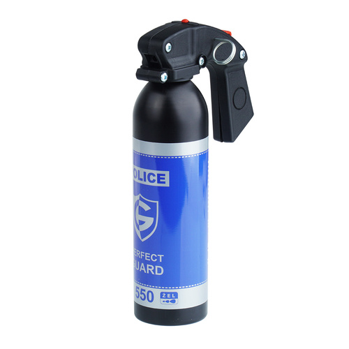 Guard - Gaz pieprzowy w żelu gaśnica Police Perfect Guard 550 - 10% OC - Stożek - 550 ml - PG.550 - Gazy pieprzowe policyjne