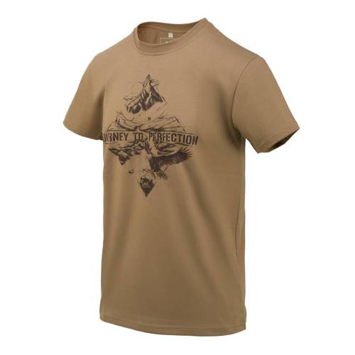 Helikon - Koszulka T-Shirt Mountain Stream - US Brown - TS-MOS-CO-30 - Koszulki wojskowe