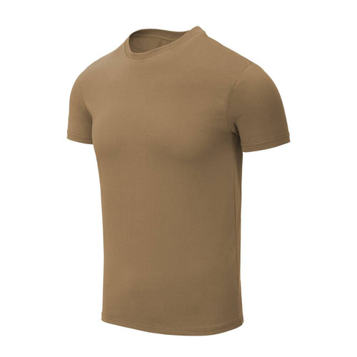 Helikon - Koszulka T-shirt Slim Organic - U.S. Brown - TS-OCS-OS-30 - Koszulki wojskowe