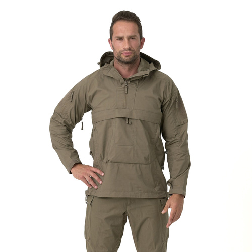 Helikon - Kurtka Anorak Tracer - Polycotton Stretch Ripstop - RAL 7013 - KU-TRR-SP-81 - Kurtki wojskowe