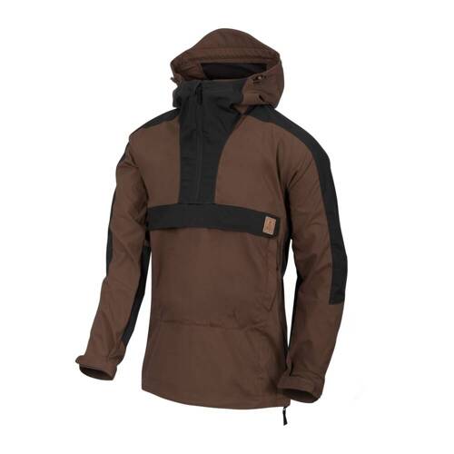 Helikon - Kurtka Anorak Woodsman - Earth Brown/Czarna - KU-WDN-DC-0A01B - Kurtki wojskowe