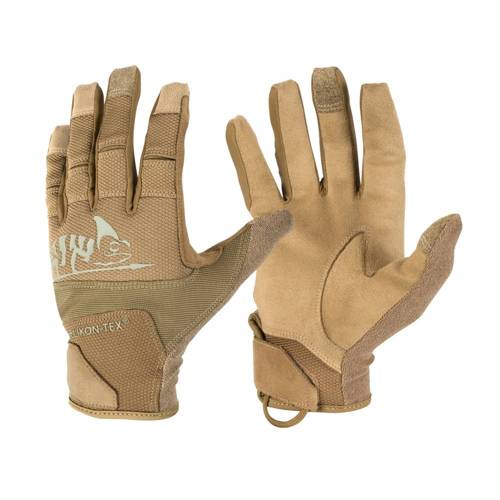 Helikon - Rękawice taktyczne Range Tactical Gloves Hard® - Coyote / Adaptive Green - RK-RNG-PO-1112A - Rękawice taktyczne