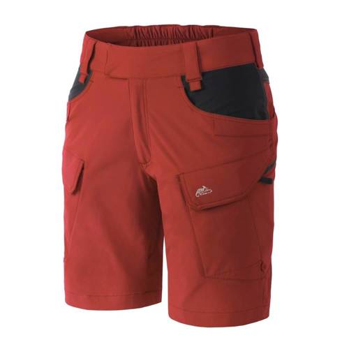 Helikon - Szorty damskie OTS® (Outdoor Tactical Shorts) 8.5" - Czarny / Crimson Sky - SW-OTS-VL-8301A - Spodnie Helikon