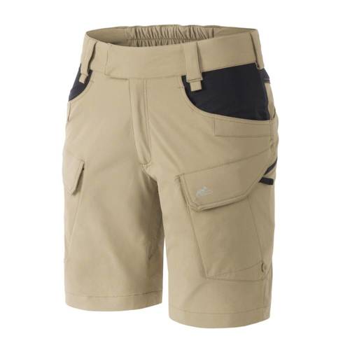 Helikon - Szorty damskie OTS® (Outdoor Tactical Shorts) 8.5" - Czarny / Khaki - SW-OTS-VL-1301A - Spodnie Helikon