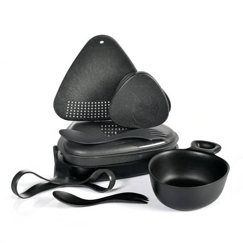 Light My Fire - Zestaw naczyń Outdoor MealKit™ - 8 części - SlatyBlack - 2418411010 - Zestawy naczyń turystycznych