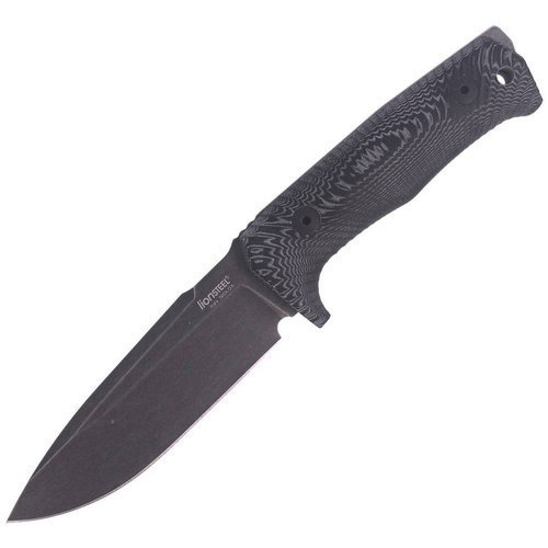 Lion Steel - Nóż taktyczny Tactical Black Micarta / Black Blade - Stalowy - T5B MI - Noże myśliwskie