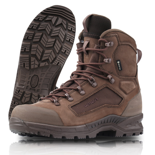 Lowa - Buty taktyczne Breacher GTX N MID Boots - Cordura - Gore-Tex - Vibram - Dark Brown - 210115C30 0493 - Buty Lowa