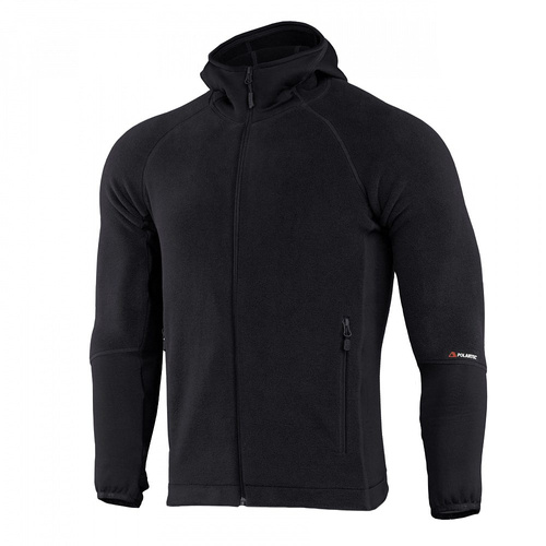 M-Tac - Bluza polarowa Hoodie Polartec Sport - Czarna - 70067002 - Bluzy polarowe