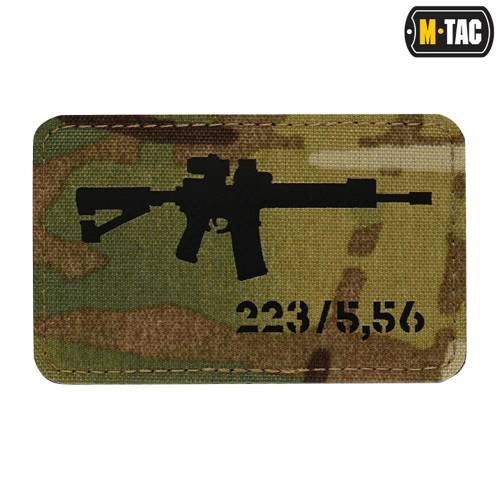 M-Tac - Naszywka AR-15 223/5,56 Laser Cut - Multicam/Czarny  - 51111802 - Morale Patch