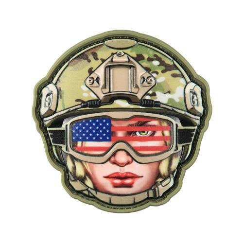 M-Tac - Naszywka Emoji USA Girl №2 - PVC 3D - Camo - 51354004 - Pozostałe