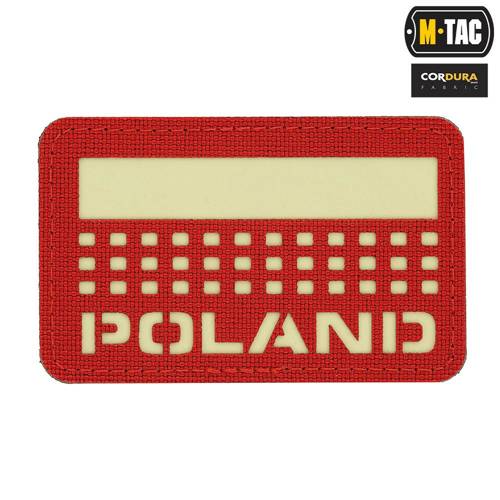 M-Tac - Naszywka Flaga - Poland 50х80 - Laser Cut Czerwono/Biała - 51006233 - Pozostałe