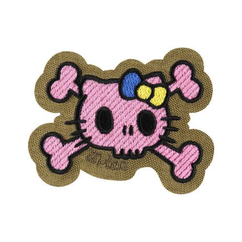 M-Tac - Naszywka Kitty Pink - Haft - Kokardka Żółto-Niebieska - Coyote - 51393005 - Morale Patch