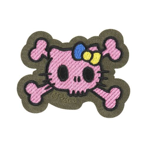 M-Tac - Naszywka Kitty Pink - Haft - Kokardka Żółto-Niebieska - Ranger Green - 51393023 - Morale Patch