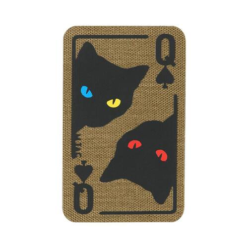 M-Tac - Naszywka Queen of Spades - Cordura 500D - Coyote/Czarny - 51362005 - Pozostałe