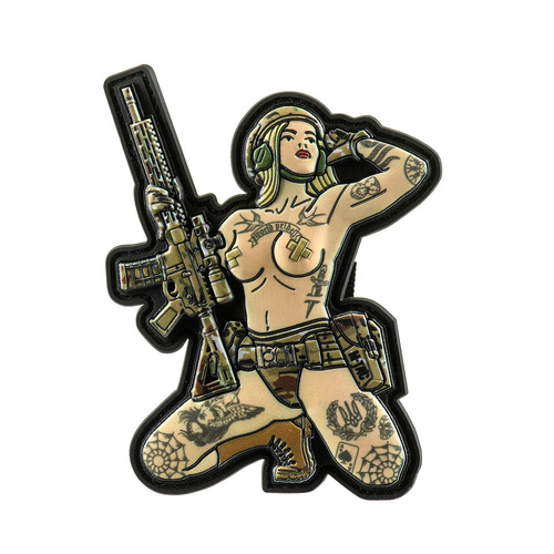 M-Tac - Naszywka Tactical Girl №1 Tryzub - PVC - Pełny kolor - 51116105 - Pozostałe