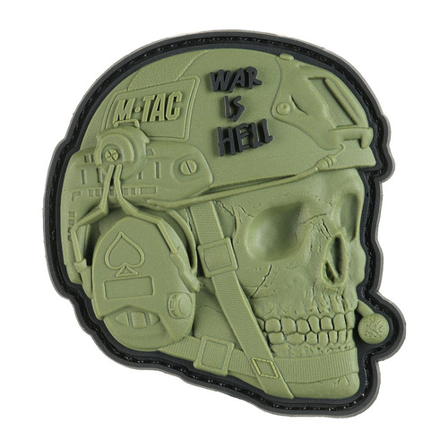 M-Tac - Naszywka War is Hell - PVC 3D - Oliwkowy - 51328001 - Pozostałe