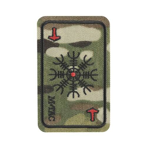 M-Tac - Naszywka haftowana Karta Hełm Grozy - Multicam - 51392008 - Morale Patch