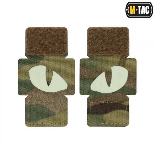 M-Tac - Naszywki odblaskowe Tiger Eyes Laser Cut - Para - MultiCam - 51140008 - Pozostałe